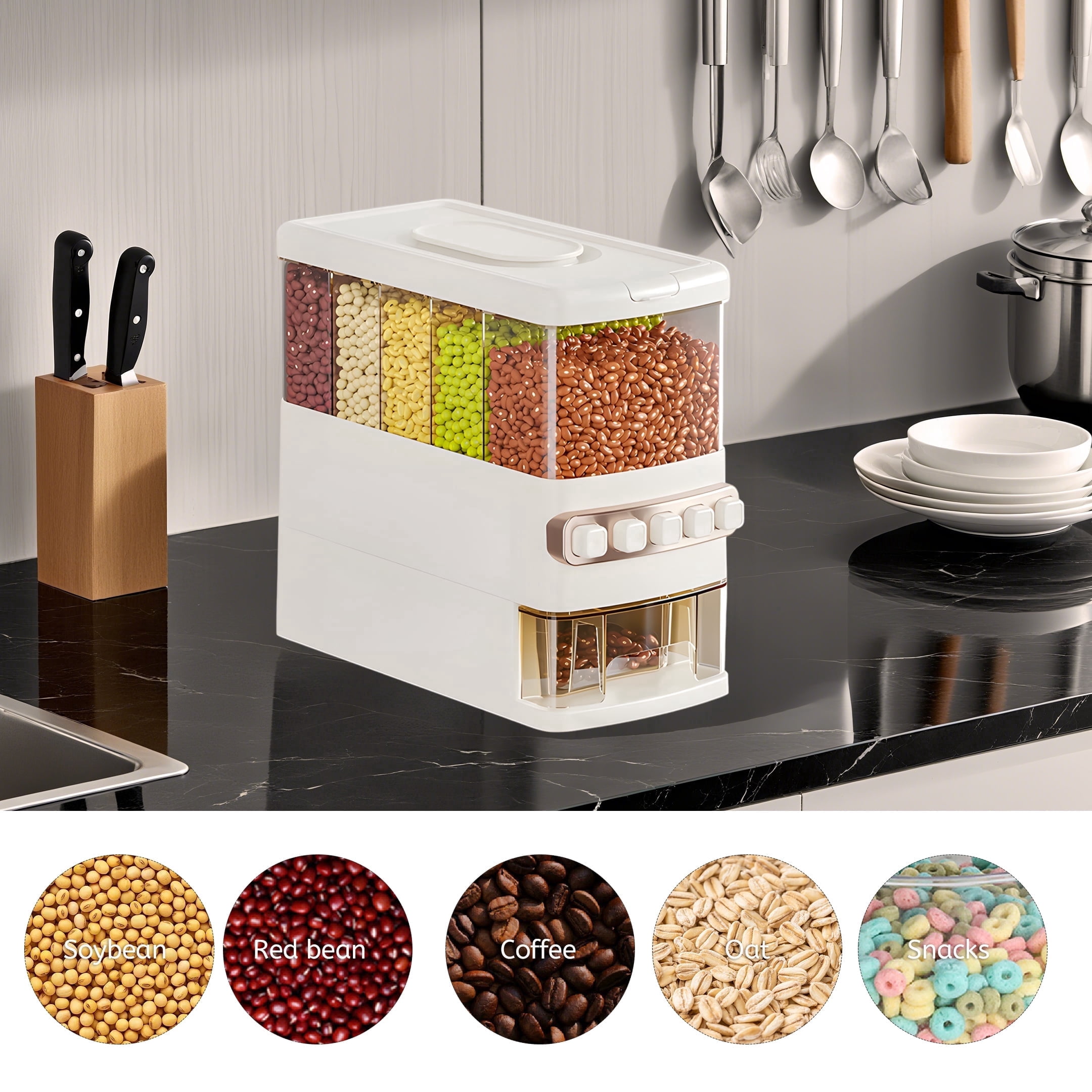 Tupperware Rice Dispenser Rice Smart 10 Kg Capacity Brand New