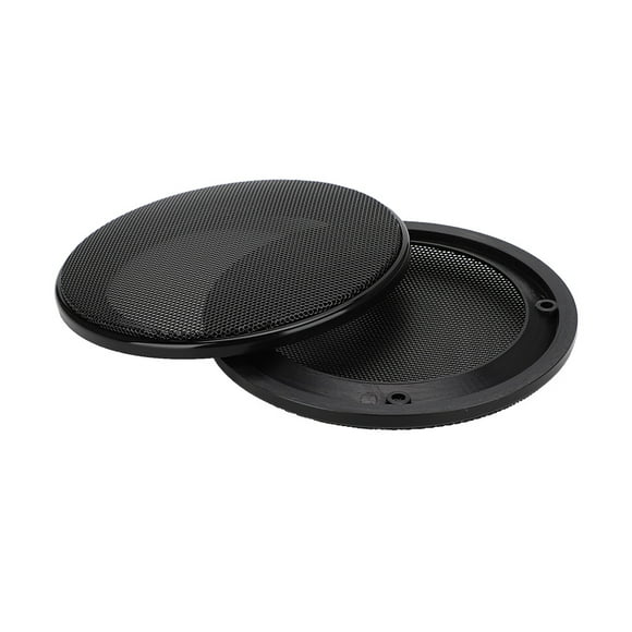 2 Pcs Housse de Protection pour Haut-Parleur de 4 Pouces, Haut-Parleur en Acier Laminé à Froid, Décoration en ABS pour Voiture