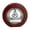 Gold Burgundy wooden seat, variant on 130mm Diameter Wood Clock Perspective Clocks With Visible Internal Rotating Gear Vintage Round Clocks