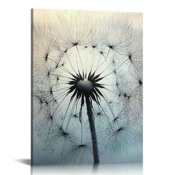 Patifu Dandelion Art Modern Canvas Prints Wall Decor for Home Office 12x16 in