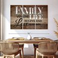 thumbnail image 3 of Elephant Stock Family Life Quote Typography Wall Sign Wall Art - Horizontal Multi Panel Canvas - Living Room Wall Decor - Wall Signs Multi Panel - Brown And Black Decor - 65" x 42", 3 of 8