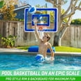 thumbnail image 3 of GoSports Splash Hoop ELITE Pool Basketball - (Blue, UV-Treated Plastic & Metal), 3 of 6