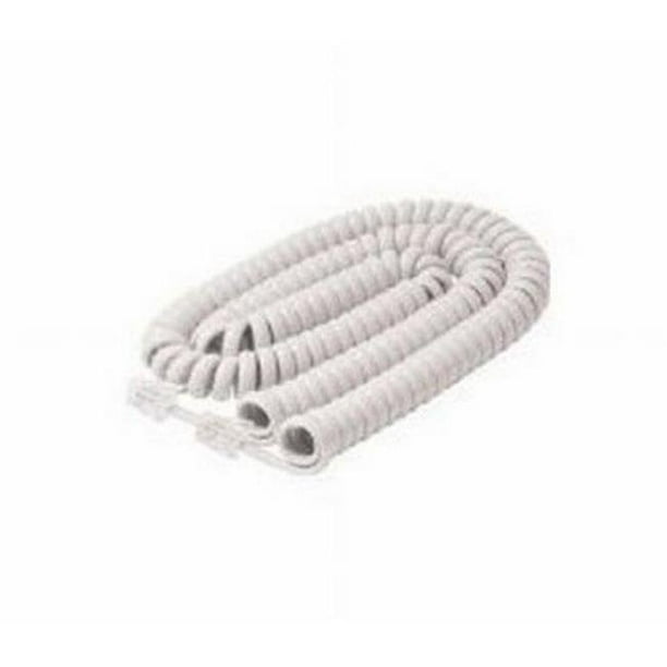Black Point Products BT015WHITE White Telephone Handset Cord, 25 ft