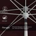 thumbnail image 3 of California Umbrella 9' Patio Umbrella in Burgundy, 3 of 5