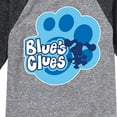 thumbnail image 3 of Blue Clues & You! - Blue Clues Paw Logo  - Toddler And Youth Raglan Graphic T-Shirt, 3 of 4