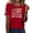 Red(250 anniversary usa flag), variant on Iaqnaocc 4th Of July Womens Shirts Summer America 250 Round Neck Vintage Shirts Patriotic 250 anniversary usa flag July 4th Celebration Short Sleeve Tee Shirts Red L