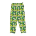 thumbnail image 4 of Xecao Cartoon Koala Bear and Leaf Women's Straight Lounge Pajama Pants: The Epitome of Relaxed Sleepwear, 4 of 9