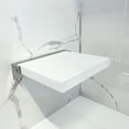 thumbnail image 2 of Transolid PPS1414UP-01PC Preston 14-in x 14-in Flip Up Shower Seat, White and Polished Chrome, 2 of 5