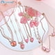 thumbnail image 2 of Collar De Plata Dulce Rosa Circón Colgante Collares Arco Ala Mariposa Corazón Llavero Gargantilla Para Mujeres Accesorios, 2 of 4