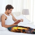 thumbnail image 5 of Honiee Sunset Coast Sunflower for men - a sleek fusion of Straight Pajama Pants, versatile Lounge Pants, and cozy Sleepwear, all rolled into one-Small, 5 of 6