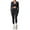 Black#191, variant on LIIPEE Women Outfits 3 Piece Solid Color Long Sleeve Jacket Sport Bar Tight Pants Yoga Running Fitness Set Woman Handsome Climbing Hiking Camping Cycling Outfits,Sky Blue,M