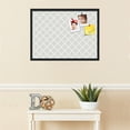 thumbnail image 3 of PinPix 30x22 Custom Cork Bulletin Board Diamond Modern Pattern Grey Poster Board Has a Fabric Style Canvas Finish, Framed in Diamond Modern Pattern Grey, by ArtToFrames (PinPix-1802), 3 of 5