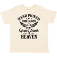 thumbnail image 3 of Inktastic Handpicked for Earth by My Great Aunt in Heaven Boys or Girls Toddler T-Shirt, 3 of 5