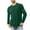 Army Green, variant on Besolor Men's Long Sleeve Shirts Casual Solid Color Round Neck Pullover Base Tops Plus Size Soft Pajamas Loungewear