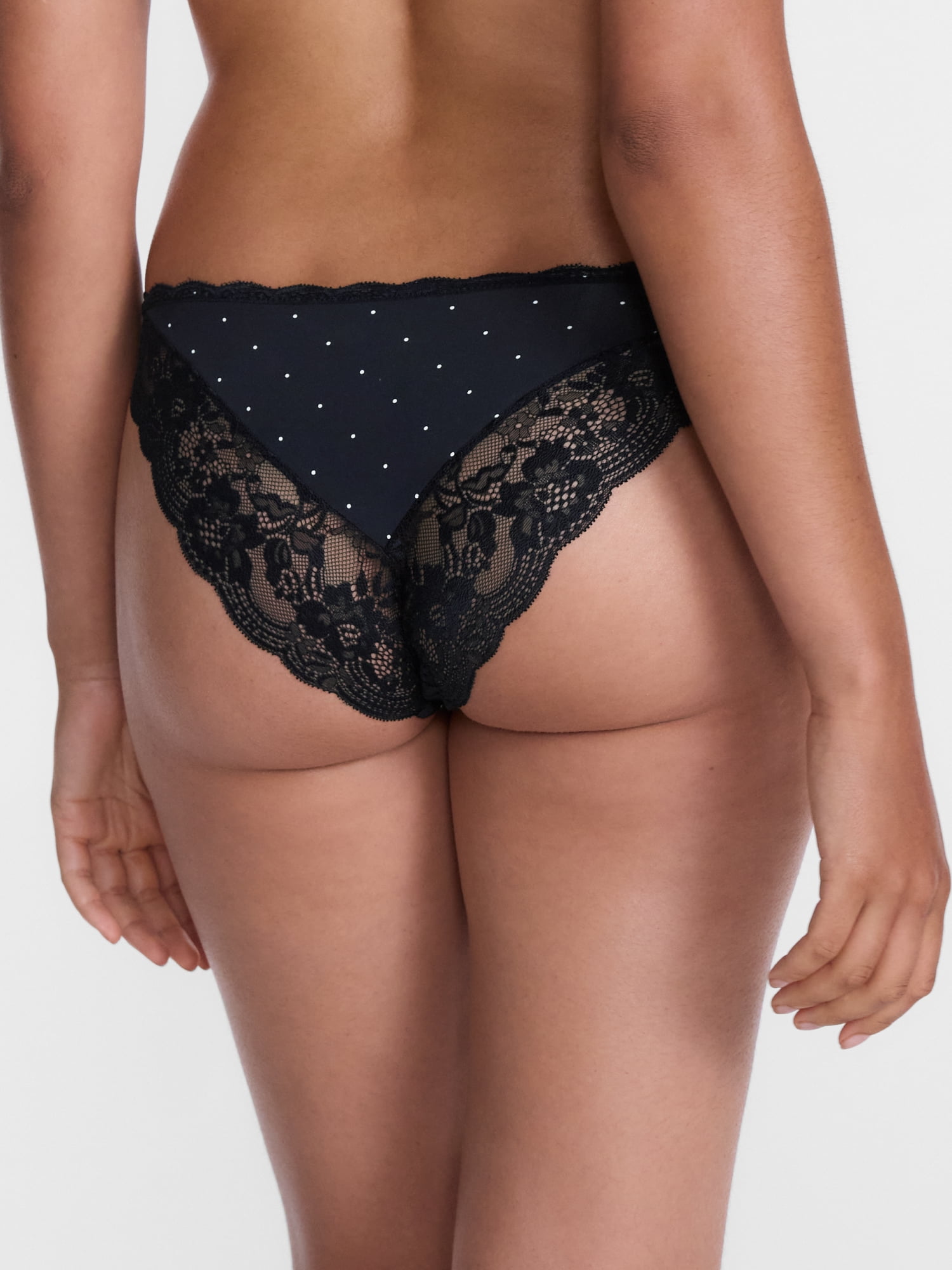 Joyspun Women's Microfiber and Lace Hipster Panties, 3-pack, Sizes to 3XL