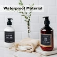 thumbnail image 6 of 36pcs Waterproof Bottle Label Stickers Black Removable Bathroom Label PVC Adhesive Bathroom Sorting Storage, 6 of 9