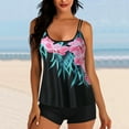 thumbnail image 2 of UPPADA Tankini Swimsuits for Women Two Piece Slimming Stretchy Swim Tops Hide Tummy Bathing Suit Shorts Athletic Swimwear, 2 of 4