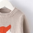 thumbnail image 6 of Ruyang Toddler Girls Knit Sweater Cute Fox Graphic Long Sleeve Pullover Crew Neck Casual Basic Tops Fall Warm Clothes, 6 of 9