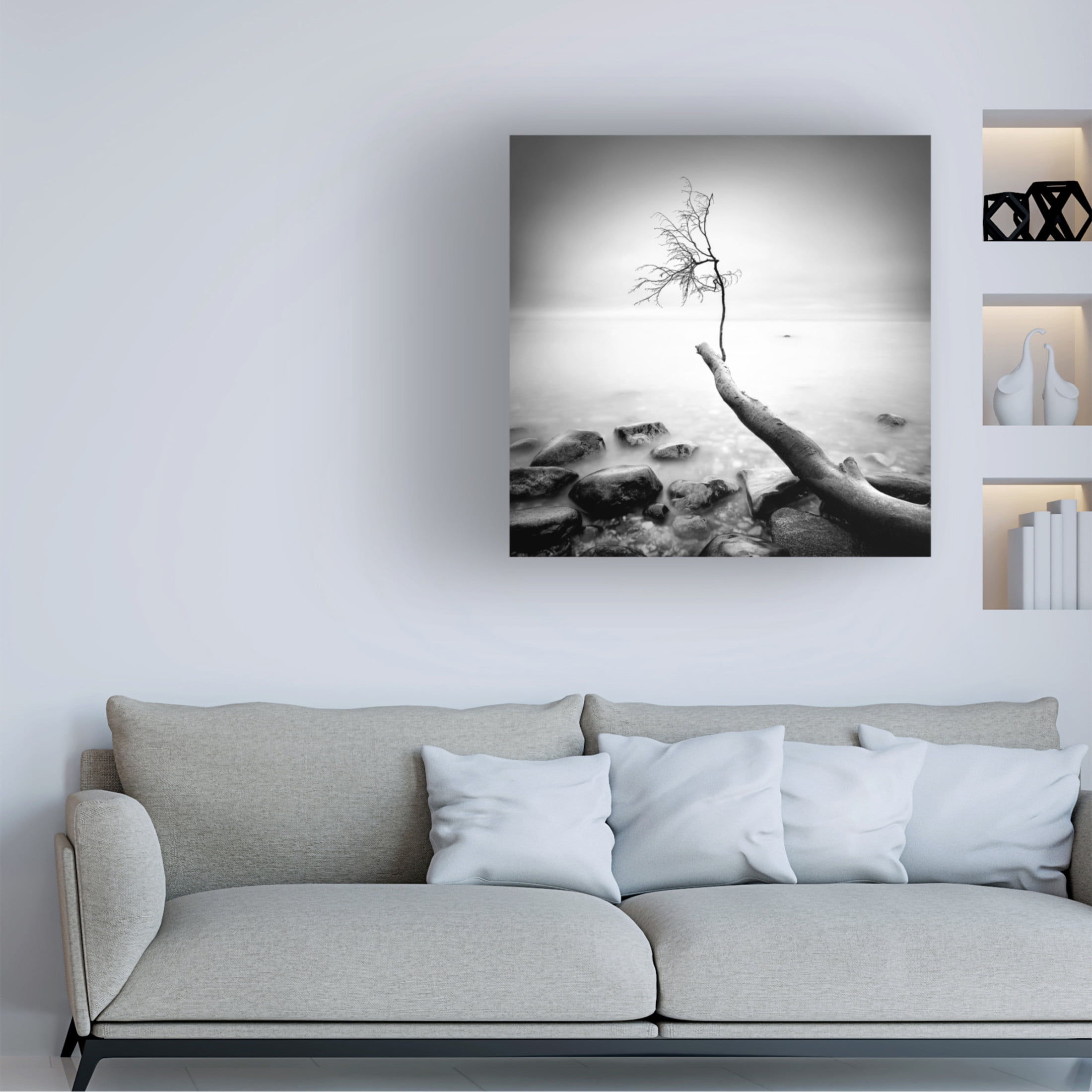 Canvas Wall Art - Marek Kijevsky 'Lost' Wall Art for Living Room, Bedroom, or Office Décor by Trademark Fine Art - 14 x 14 Inches