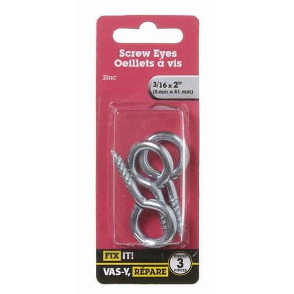 2" Screw Eye 3 Pieces