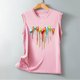 thumbnail image 4 of ICHUANYI Clearance Casual Women's Round Neck Summer Sexy Gradient Print Regular Women's Sleeveless Top(Pink, M) ICHUANYI WER2023080902926, 4 of 5