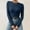 E, variant on Thermal Underwear for Women Thermal Shirts for Women Multicolor Basic Round Neck Solid Color Knit Long Sleeve Bodysuit Top Grey One Size, Long Sleeve Undershirt for Women, Womens Thermal Tops