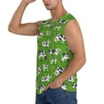 thumbnail image 3 of Disketp Cows With Calfs Green Sleeveless Tshirts For Men, Muscle Shirts For Men Dry Fit Tank Top-3x-Large, 3 of 8