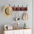 thumbnail image 4 of 10 ganchos de pared vintage, ganchos de metal para sombreros, ganchos de acero inoxidable con tornillos para el hogar, la pared, el baño, la cocina (negro), 4 of 5