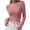 Pink, variant on AherBiu Crop Tops for Women Fuzzy Warm Long Sleeve Going out Tops Basic Layer Shirts Sweater Blouse