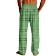 thumbnail image 5 of talentlend Plaid Pajama Pants for Men Drawstring Lounge Pant Soft Sleepwear Elastic Waist Bottoms with Pockets, 5 of 7