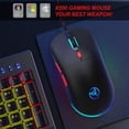 thumbnail image 2 of USB Wired Gaming Mouse,USB Computer Mouse with 4 Adjustable DPI, RGB Backlit LED, Side Buttons, Ergonomic Design Mice for PC, Laptop, Windows, Mac, Vista, Linux, Gamer,Black, 2 of 8