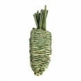 thumbnail image 2 of Cheers.US Small Animal Toy Natural Grass Handmade Weaving Teeth Grinding Toy Hamster Rabbit Carrot Chew Toy Pet Toy Suitable for Rabbits, Hamsters, Gerbils and Other Rodents, 2 of 14