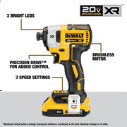 DEWALT 20V MAX Brushless Cordless Drill & Impact Driver Combo Kit with 2 Batteries & Charger – DCK248D2
