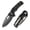 Damascus, variant on CIVIVI Vexron Button Lock Black G10 & 14C28N Stainless Steel Pocket Knife C24066-1