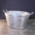 thumbnail image 4 of Refreshments Oval Stainles Steel Galvanized Beverage Tub, 4 of 6