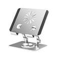thumbnail image 2 of serony Tablet Holder Solid Color Replacement Nonslip Universal Heats Dissipation 360 Degree Foldable Aluminium Alloy Bracket Silver, 2 of 9