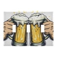 thumbnail image 2 of Dailycode Light Switch Plate Covers 2 Gang Wall Plate Plastics Outlet Covers for Kitchen Home Office Decor Cheers for Beer Mugs, 2 of 8