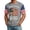 Gray, variant on Zimjoy USA 250 Anniversary Shirts for Men USA Flag Spliced Short Sleeve 4th of July T-Shirts Crew Neck Patriotic Independence Day T Shirt, Black 2XL