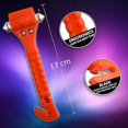 thumbnail image 3 of Zone Tech 2-Pack Car Emergency Life Hammer - Dual Steel Hammer Heads that Easily Smash Car Windows Razor-Sharp Seat Belt Cutter Slices Through Seat Belts Quickly & Safely, 3 of 10