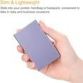 thumbnail image 2 of Fintie Business Card Holder Credit Card Wallet, Premium Vegan Leather Coated Stainless Steel Professional Slim Name Card Case Organizer, w/ Magnetic Closure for Men & Women (Z-Lilac Purple), 2 of 18