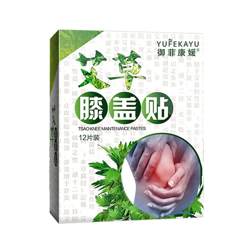 12pcs/box Asiatic Wormwood Knee Patch Rheumatoid Knee Pad Pain Sticker