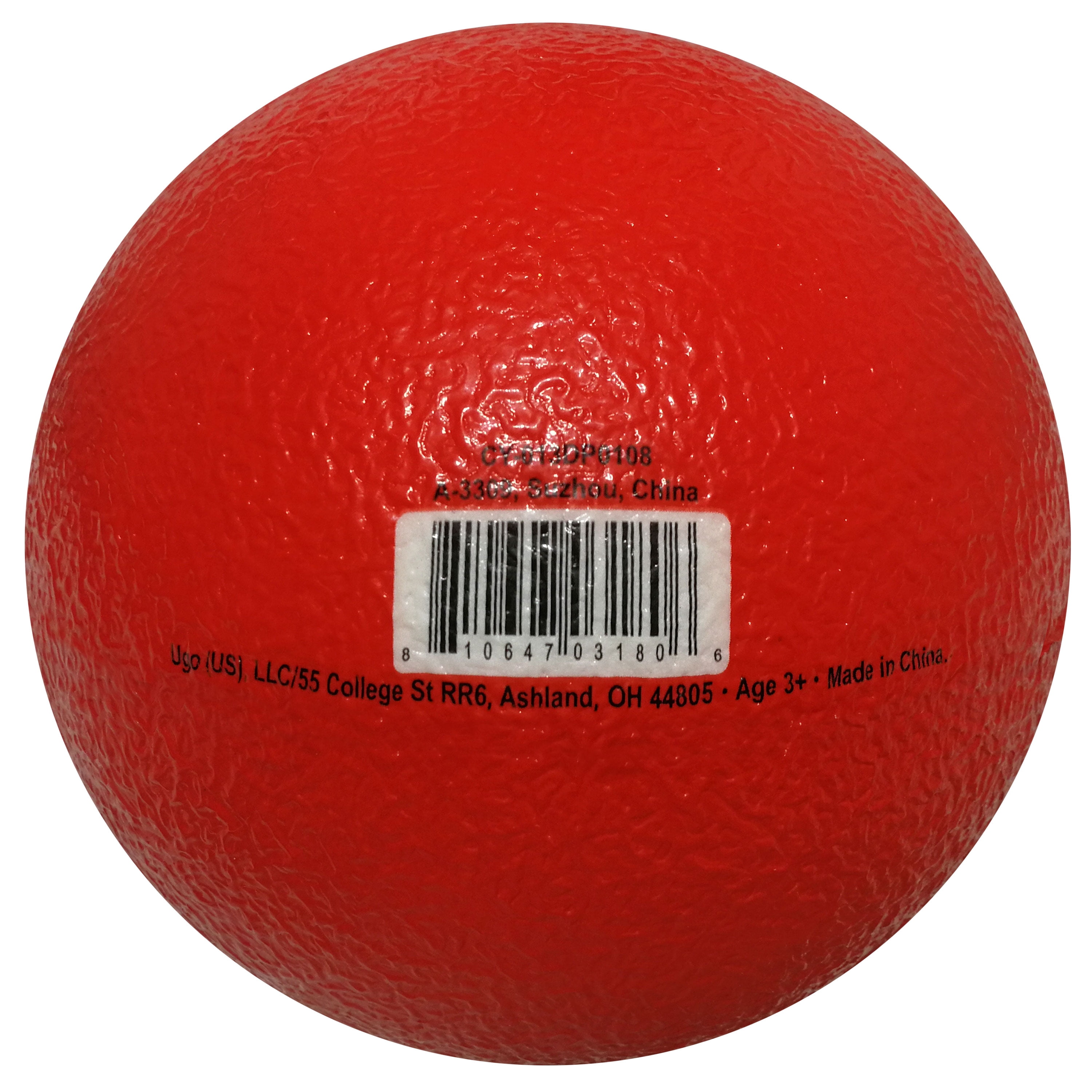 EZ Strike Dodgeball, Polyurethane Foam, 6", Red, Unisex