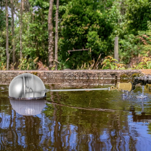 PTOOTP Adjustable Water Level Float Valve Durable Brass Stainless Steel for Tanks and Towers