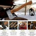 thumbnail image 4 of 1844 Helko Werk Germany Classic Pathfinder Hatchet - Made in Germany Camping Hatchet, Bushcraft, Survival, Backpacking, small lightweight hatchet - Head 1.25 lbs, Handle 15 in. (Pathfinder) #11438, 4 of 9
