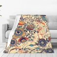 thumbnail image 1 of Balery Floral With Birds And Fantasy Flowers Manta de Felpa Suave y Acogedora – Cobija de Franela Aterciopelada para Cama, Lavable y Cálida para Sofá, Mascotas, Transpirable-50"x40", 1 of 7