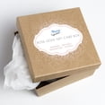 thumbnail image 4 of Rose Gold Card Box with Foil Satin Ribbon & Cards Label. A Large Card Holder Gift Box Size 10"x10"x10", 4 of 6