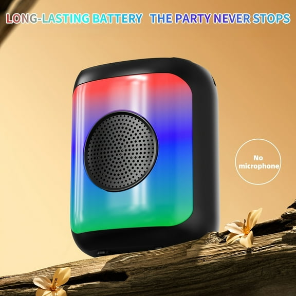 HY-3317 Wireless Speaker BeltMicrophone, Large Speaker, Stereo Speaker, Subwoofer, Outdoor Wireless Speaker, Party Disco Light, TWS, TF, AUX, MIC