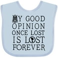 thumbnail image 3 of Inktastic Jane Austen Good Opinion Quote Girls Baby Bib, 3 of 4