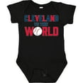thumbnail image 3 of Inktastic Cleveland Vs. the World Blue and Red with Baseball Boys or Girls Baby Bodysuit, 3 of 5