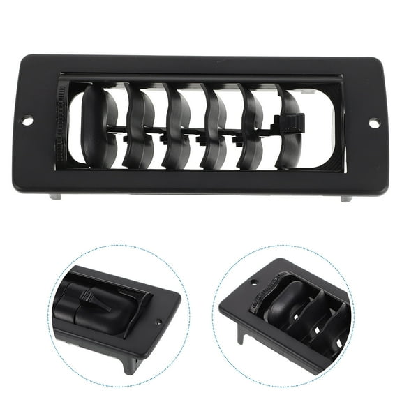 UPGRATOR Vehicle Interior 1Set Black Plastic Air Conditioning Vent Cover For Rv Side Air Outlet